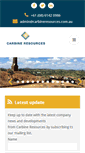 Mobile Screenshot of carbineresources.com.au